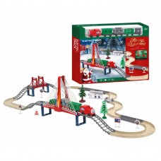 Игровой рождественский поезд (24 предмета) от батареек, 9263-1C