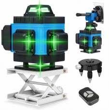 Лазерный уровень 3D в кейсе + 2 аккумулятора и пульт для строительства