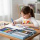Детский набор для рисования 72 предмета + кейс, Art Set, Голубой