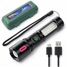 Ручний ліхтарик акумуляторний з функцією Zoom, Type-C, BL 6613