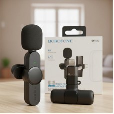 Бездротовий петличний мікрофон Borofone BFK12 Lightning 2,4 ГГц