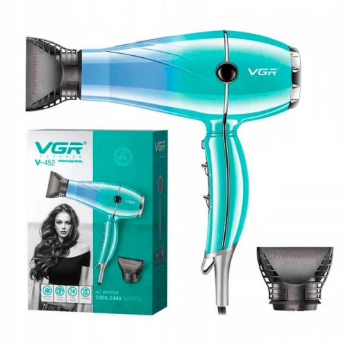 Фен для волосся 2400W + насадки VGR V-452