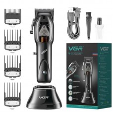 Машинка для стрижки VGR V653 акумуляторна з 4 насадками
