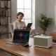 Колонка Bluetooth деревянная портативная 1500 мАч, FM радио, TWS M28, Белый