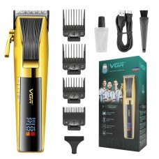 Машинка акумуляторна для стрижки волосся + 4 насадки, з USB, VGR V-177