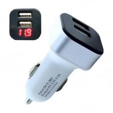Адаптер в машину USB HC1 9001, Білий