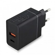 Мережевий адаптер живлення з USB + USB Type-C 18w, Fast Charge PD 889
