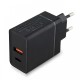 Мережевий адаптер живлення з USB + USB Type-C 18w, Fast Charge PD 889