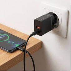 Мережевий адаптер живлення з USB + USB Type-C 18w, Fast Charge PD 889