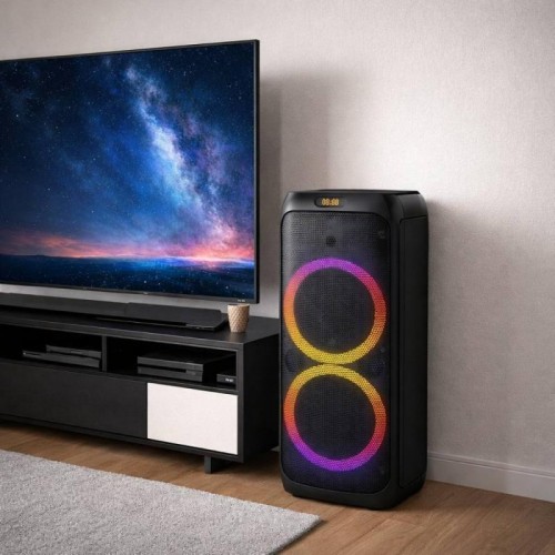 Портативная колонка Bluetooth + 2 микрофона, 6000 мАч, 82×34 см, RGB LED, ZQS10209 Портативная колонка Bluetooth + 2 микрофона, 6000 мАч, 82×34 см, RGB LED, ZQS10209
