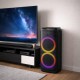 Портативная колонка Bluetooth + 2 микрофона, 6000 мАч, 82×34 см, RGB LED, ZQS10209