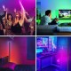 Напольная RGB лампа с пультом 120см, USB, Bluetooth