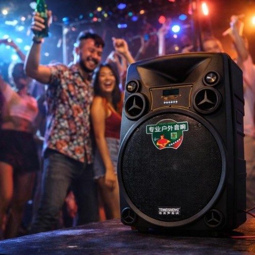 Акустическая система с двумя микрофонами, USB, Bluetooth, 12 + пульт, TEMEISHENG SL12-14 Акустическая система с двумя микрофонами, USB, Bluetooth, 12 + пульт, TEMEISHENG SL12-14