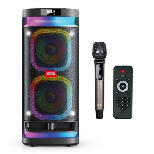 Портативна колонка Bluetooth, 40Вт + радіомікрофон з пультом, USB, TWS, XO F58
