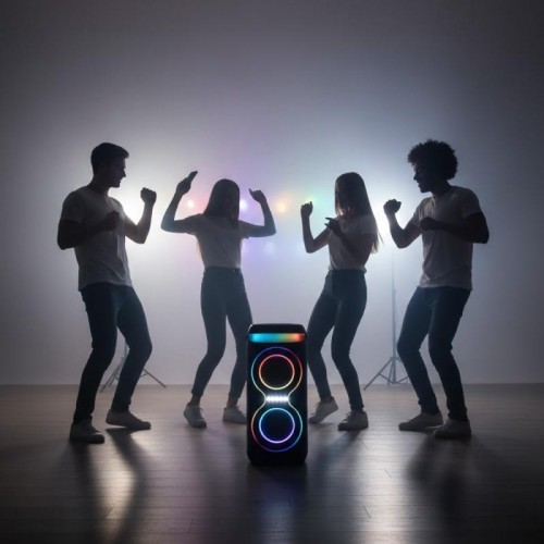 Портативна колонка з підсвіткою, Bluetooth + радіомікрофон з пультом, USB, TF, XO F70