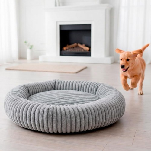 М'яка лежанка для собак та кішок 55×50 см, Pet Choice, Сірий