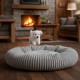 М'яка лежанка для собак та кішок 55×50 см, Pet Choice, Сірий
