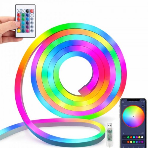 Світлодіодна Led стрічка 2м, з пультом ДУ, від USB