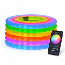 Світлодіодна розумна стрічка шланг 2м, RGB, + пульт
