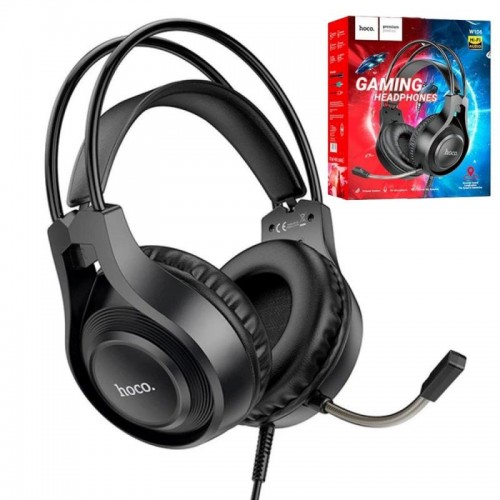 Игровые наушники с микрофоном, USB+3,5 мм, кабель 1,8 м, HOCO W106