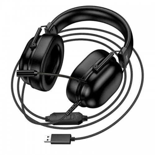 Ігрові навушники з мікрофоном, USB + 3,5 мм, кабель 2 м, HOCO W113