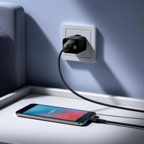 Мережевий зарядний пристрій 1xUSB+кабель Type-C, 18W Мережевий зарядний пристрій 1xUSB+кабель Type-C, 18W