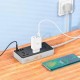 Мережевий фільтр 1.5 м, 3 розетки + 3хUSB + 1хType-C, 2500Вт, HOCO AC8A