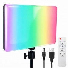 Студійне світло для фото і відео PM-26 з пультом керування, USB, RGB, 22.8х15.8 см