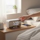 Bluetooth колонка-годинник з FM радіо будильником 3Вт 1400mAh, K10, Білий