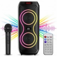Портативна колонка Bluetooth 40Вт з мікрофоном та RGB LED ZQS8255