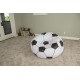 Надувное кресло-пуф Inflatable Sofa / Надувное кресло-мешок 110×110×85 см Черно-белый