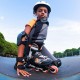 Розсувні дитячі роликові ковзани Rollerblade Microblade SL розмір 28-32 чорно-помаранчеві