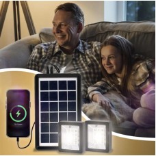 Портативна сонячна система EP-05 3в1 6v3w, Led лампи х2, powerbank