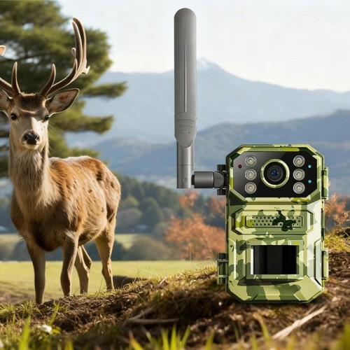 Мисливська камера нічного бачення на сонячній батареї / Фототоловушка 4G з датчиком руху AND A8-T31