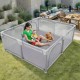 Детский игровой манеж 180×120см с ручками и 50 мячами + чехол
