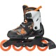 Розсувні дитячі роликові ковзани Rollerblade Microblade SL розмір 28-32 чорно-помаранчеві