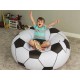Надувное кресло-пуф Inflatable Sofa / Надувное кресло-мешок 110×110×85 см Черно-белый