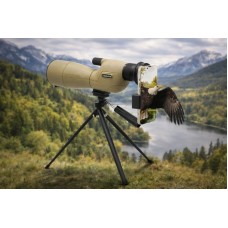 Монокуляр 25-75x60 з широким кутом огляду, вологозахистом та штативом