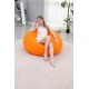 Надувное кресло-пуф Inflatable Sofa / Надувное кресло-мешок 110×110×85 см Оранжевый