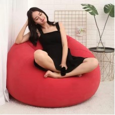 Надувне крісло-пуф Inflatable Sofa / Надувне крісло-мішок 110×110×85 см Червоний