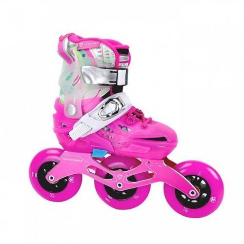 Детские раздвижные ролики Flying Eagle S6 Speed Pink 33-37