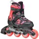 Раздвижные детские ролики Rollerblade Microblade SL размер 33-36,5 черно-красные