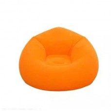 Надувное кресло-пуф Inflatable Sofa / Надувное кресло-мешок 110×110×85 см Оранжевый