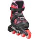 Раздвижные детские ролики Rollerblade Microblade SL размер 33-36,5 черно-красные