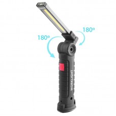 Акумуляторний ліхтар лампа світильник WORKLIGHT W-52 складаний (від USB/з МАГНІТОМ/з гачком)