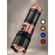 Акумуляторний ручний літхтарик / Потужний ліхтарик COBA CB-G008-1 з USB-виходом / Ліхтарик 18800 mAh 4 кольори освітлення