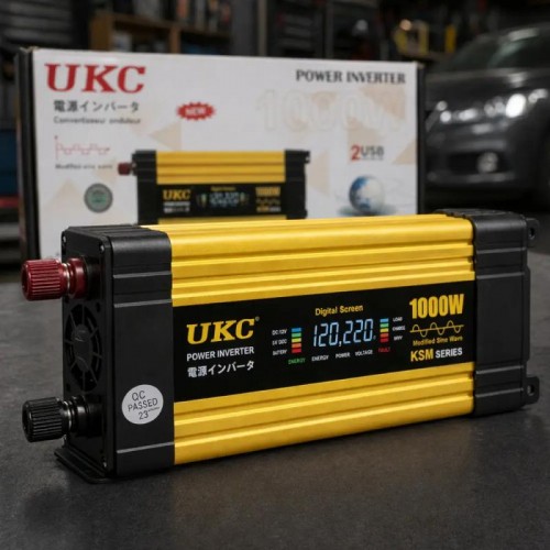 Перетворювач автомобільний інвертор UKC AC/DC UPS 1300 Вт Перетворювач автомобільний інвертор UKC AC/DC UPS 1300 Вт