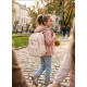 Бежевый Школьный рюкзак для девочки 43х20х31см / Портфель для школы / Рюкзак для школы Радуга