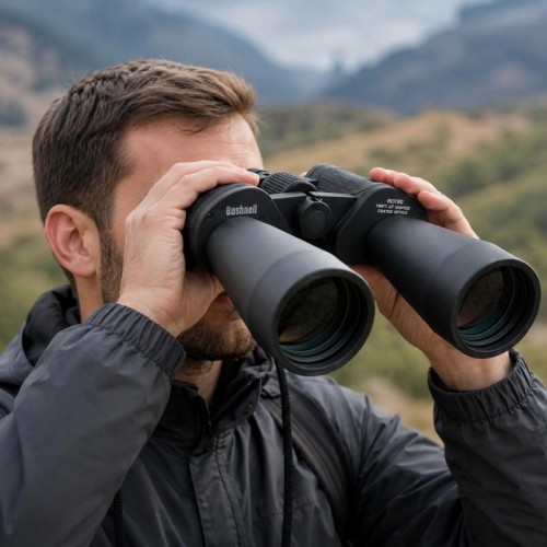 Бінокль 60X90 Bushnell / Потужний бінокль / Вологозахищений компактний бінокуляр