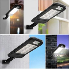 Вуличний ліхтар на стовп Solar sensor light BK-120-8COB-B з датчиком руху та сонячною панеллю